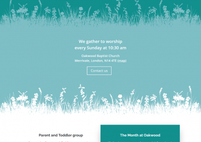 Oakwood Baptist Church - website design
