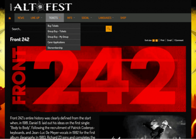 Alt-Fest music festival website (3 of 5)
