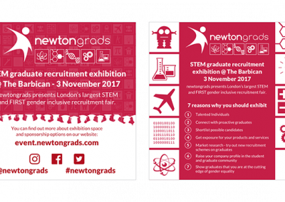 Newtongrads promo designs